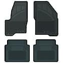 Custom Fit Car Floor Mats fits BMW 325 2011 Black Front & 2nd Seat Car Mats Gray