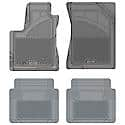 Custom Fit Car Floor Mats fits BMW 535 2010 Tan Front & 2nd Seat Car Mats Gray