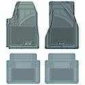 Custom Fit 4 Piece Floor Mat Set, Grey