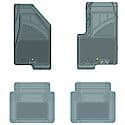 Custom Fit 4 Piece Floor Mat Set, Grey