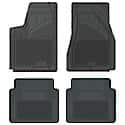 Custom Fit 4 Piece Floor Mat Set, Grey