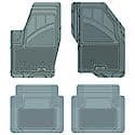 Custom Fit 4 Piece Floor Mat Set, Grey