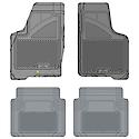 Custom Fit Car Floor Mats fits BMW 530 2010 Black Front & 2nd Seat Car Mats Gray