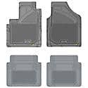 Custom Fit 4 Piece Floor Mat Set, Grey