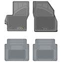 Custom Fit 4 Piece Floor Mat Set, Grey