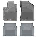 Custom Fit Car Floor Mats fits BMW 320 2016 Black Front & 2nd Seat Car Mats Gray