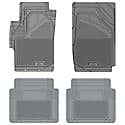 Custom Fit 4 Piece Floor Mat Set, Grey