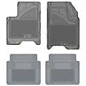 Custom Fit 4 Piece Floor Mat Set, Grey