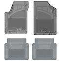 Custom Fit 4 Piece Floor Mat Set, Grey