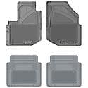 Custom Fit 4 Piece Floor Mat Set, Grey