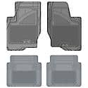 Custom Fit Car Floor Mats fits BMW 530 2012 Black Front & 2nd Seat Car Mats Gray