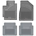 Custom Fit 4 Piece Floor Mat Set, Grey