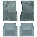 Custom Fit 4 Piece Floor Mat Set, Grey