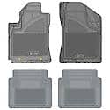 Custom Fit Car Floor Mats fits BMW 528 2012 Black Front & 2nd Seat Car Mats Gray