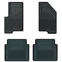 Custom Fit Car Floor Mats fits BMW 528 2011 Gray Front & 2nd Seat Car Mats Gray