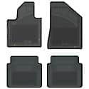 Custom Fit Car Floor Mats fits BMW 535 2011 Black Front & 2nd Seat Car Mats Gray