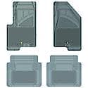 Custom Fit 4 Piece Floor Mat Set, Grey