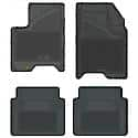 Custom Fit 4 Piece Floor Mat Set, Grey