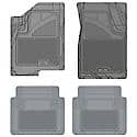 Custom Fit Car Floor Mats fits BMW 535 2010 Black Front & 2nd Seat Car Mats Gray