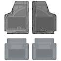 Custom Fit 4 Piece Floor Mat Set, Grey