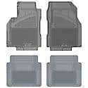 Custom Fit Car Floor Mats fits Audi TT 2010 Black Front & 2nd Seat Car Mats Gray