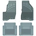 Custom Fit 4 Piece Floor Mat Set, Grey