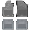 Custom Fit Car Floor Mats fits BMW 550 2012 Black Front & 2nd Seat Car Mats Gray