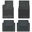 Custom Fit Car Floor Mats fits BMW 550 2010 Black Front & 2nd Seat Car Mats Gray