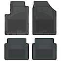 Custom Fit 4 Piece Floor Mat Set, Grey