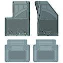 Custom Fit 4 Piece Floor Mat Set, Grey