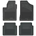 Custom Fit Car Floor Mats fits BMW 325 2012 Black Front & 2nd Seat Car Mats Gray