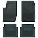 Custom Fit 4 Piece Floor Mat Set, Grey