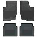 Custom Fit 4 Piece Floor Mat Set, Grey