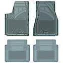 Custom Fit 4 Piece Floor Mat Set, Grey