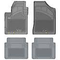 Custom Fit 4 Piece Floor Mat Set, Grey