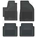 Custom Fit 4 Piece Floor Mat Set, Grey