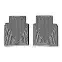 Floor Mats: Black, Rubber, Deep Sculpted Channels, All Weather, 2 Pk