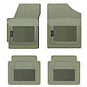 Custom Fit 4 Piece Floor Mat Set, Grey