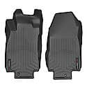 Floor Liner: Molded Fit, With Channels & Reservoir To Direct & Hold Fluids, Black