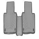 Floor Liner: Molded Fit, With Channels & Reservoir To Direct & Hold Fluids, Gray