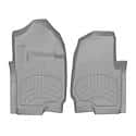 Floor Liner: Molded Fit With Underside Nibs, Gray, TPE Injection Molded Material, 1 Piece