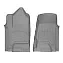 Floor Liner: Molded Fit With Underside Nibs, Gray, TPE Injection Molded Material, 2 Piece