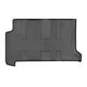 Floor Liner: Molded Fit, With Channels & Reservoir To Direct & Hold Fluids, Black