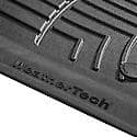 Floor Mats: Black, Advanced Rubber-Like, Deep Channels, All Weather, 1 Pk