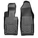 Floor Liner: Molded Fit, With Channels & Reservoir To Direct & Hold Fluids, Black