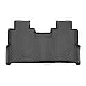 Floor Mats: Black, Advanced Rubber-Like, Deep Channels, All Weather, 1 Pk