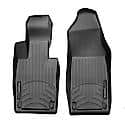 Floor Liner: Molded Fit, With Channels & Reservoir To Direct & Hold Fluids, Black