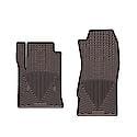 Floor Mat: Direct-Fit, Deeply Sculpted Channels, Cocoa, Rubber, 2 Piece