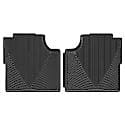 Floor Mats: Black, Rubber, Deep Sculpted Channels, All Weather, 2 Pk