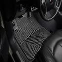 Floor Mats: Black, Rubber, Deep Sculpted Channels, All Weather, 2 Pk